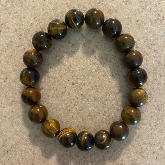 Tiger Eye Natural Stone Healing Bracelet - Picture 3 of 4